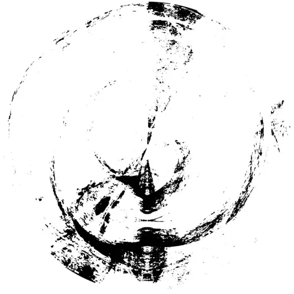 Abstraktní Černý Kruh Razítko Grunge Vinobraní Pozadí Vektorové Ilustrace — Stockový vektor