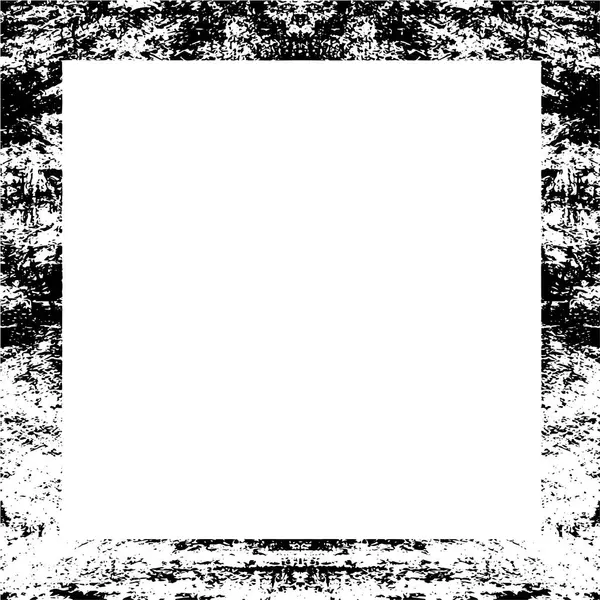 Bordure Carrée Noire Sur Fond Blanc — Image vectorielle