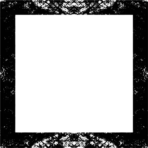 白い背景に黒いグランジスタイルのフレーム — ストックベクタ