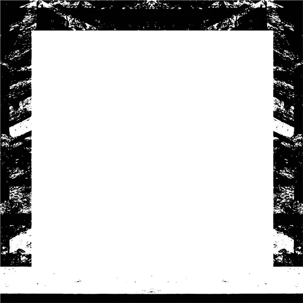 Black Square Border White Background — Stock Vector