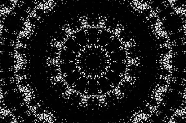 Kaleydoskopik desenli siyah beyaz yaratıcı arkaplan