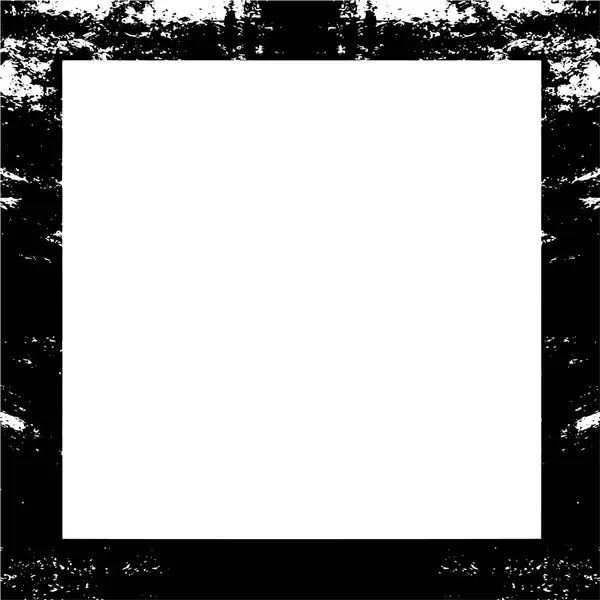 Черный Квадрат Границы Белом Фоне — стоковый вектор