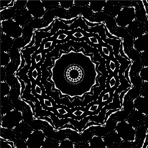 Kaleydoskopik desenli siyah ve beyaz süs arkaplanı