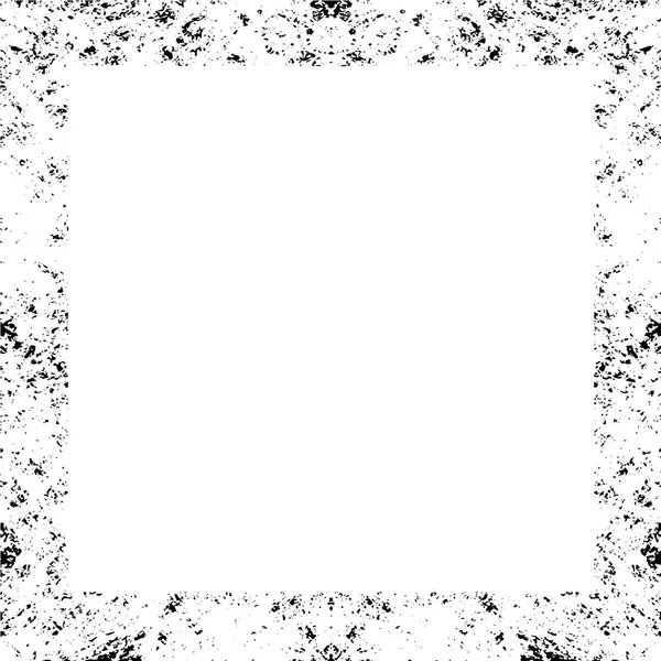 Zwarte Vierkante Rand Witte Achtergrond — Stockvector