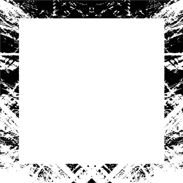 Black Square Border White Background — Stock Vector