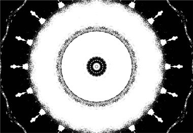 Vektör mandala. Yuvarlak. El çizildi.