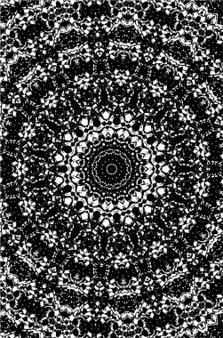 Kaleydoskopik desenli tek renkli süslemeli arkaplan