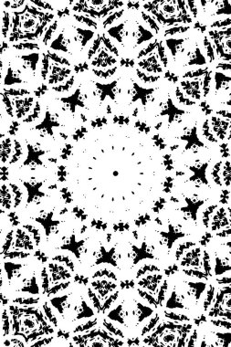 Kaleydoskopik desenli tek renkli süslemeli arkaplan