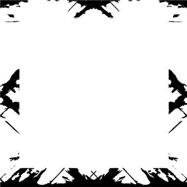 Beyaz arkaplanda soyut grunge çerçeve. Vektör tasarım şablonu.