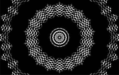 Vektör mandala. Yuvarlak. El çizildi.