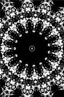 Kaleydoskopik desenli tek renkli süslemeli arkaplan