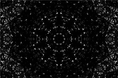 Beyaz arkaplanda soyut siyah yuvarlak şekil. vektör illüstrasyonu