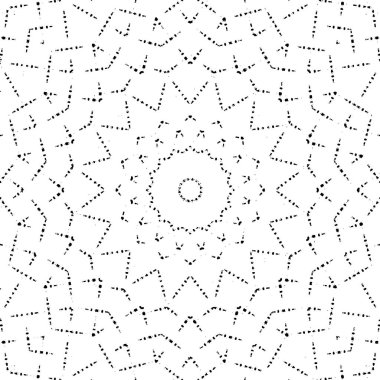 Dekoratif siyah beyaz arka plan. Mandala deseni.
