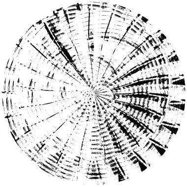 Beyaz arkaplanda soyut siyah yuvarlak şekil. vektör illüstrasyonu