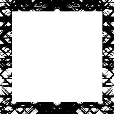 Beyaz arkaplanda soyut grunge çerçeve. Vektör tasarım şablonu.