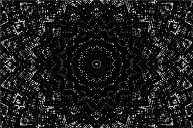 Beyaz arkaplanda soyut siyah yuvarlak şekil. vektör illüstrasyonu