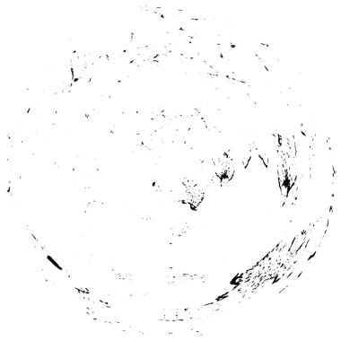 Beyaz arkaplanda soyut siyah yuvarlak şekil. vektör illüstrasyonu