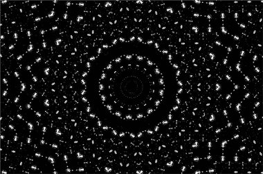 Beyaz arkaplanda soyut siyah yuvarlak şekil. vektör illüstrasyonu