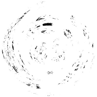 Beyaz arkaplanda soyut siyah yuvarlak şekil. vektör illüstrasyonu