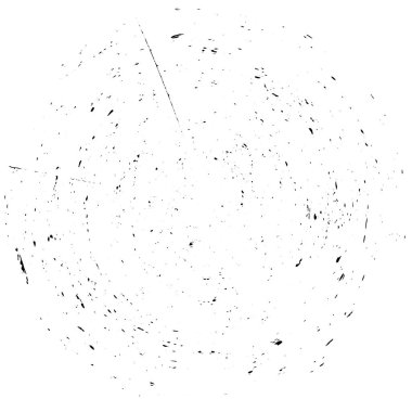 Beyaz arkaplanda soyut siyah yuvarlak şekil. vektör illüstrasyonu