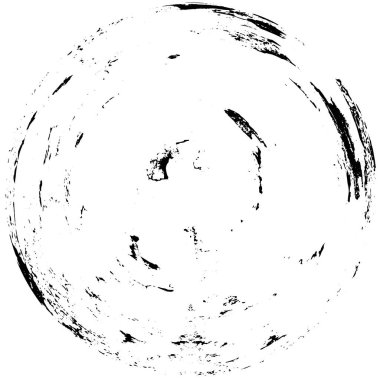 Beyaz arkaplanda soyut siyah yuvarlak şekil. vektör illüstrasyonu