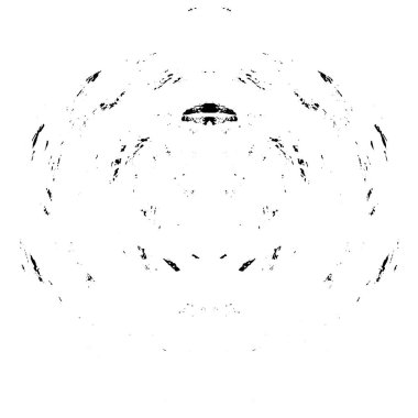 Beyaz arkaplanda soyut siyah yuvarlak şekil. vektör illüstrasyonu