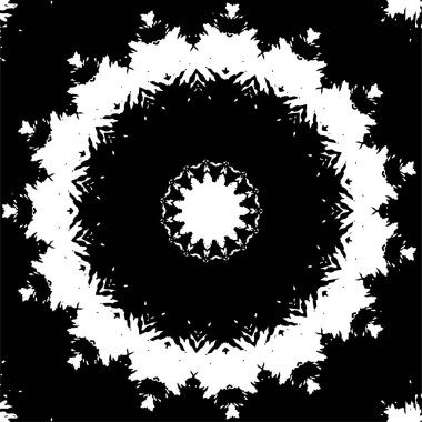 Beyaz arkaplanda soyut siyah yuvarlak şekil. vektör illüstrasyonu