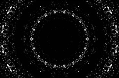 Dekoratif siyah beyaz arka plan. Mandala deseni.