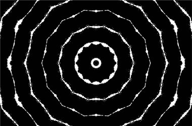 Beyaz arkaplanda soyut siyah yuvarlak şekil. vektör illüstrasyonu