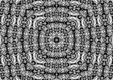 Beyaz arkaplanda soyut siyah yuvarlak şekil. vektör illüstrasyonu