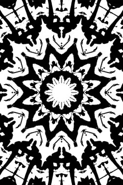 Beyaz arkaplanda soyut siyah yuvarlak şekil. vektör illüstrasyonu