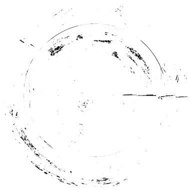 Beyaz arkaplanda soyut siyah yuvarlak şekil. vektör illüstrasyonu