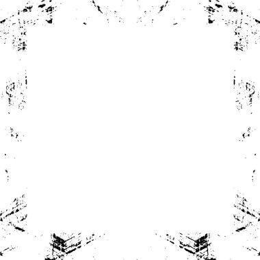 Beyaz arkaplanda soyut grunge çerçeve. Vektör tasarım şablonu.