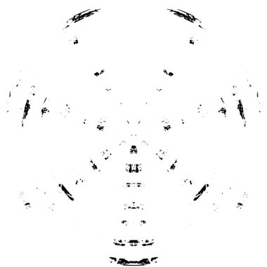 Siyah ve Beyaz Grunge Örtüsü elementi. Kirli Tek Renkli Vektör Çizim Arkaplanı