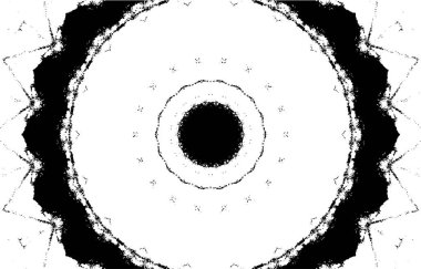 Dekoratif siyah beyaz arka plan. Mandala deseni.