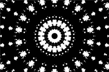 siyah ve beyaz arkaplan eski grunge vintage mandala arkaplanı 