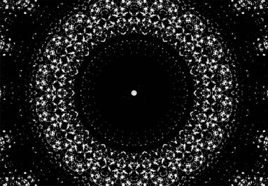 siyah ve beyaz arkaplan eski grunge vintage mandala arkaplanı 