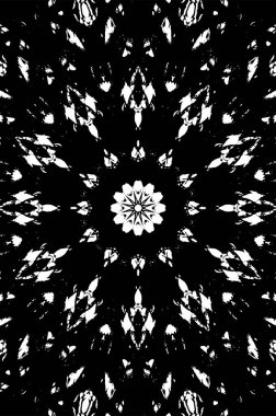 Beyaz arkaplanda soyut siyah yuvarlak şekil. vektör illüstrasyonu    