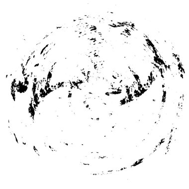 Beyaz arkaplanda soyut siyah yuvarlak şekil. vektör illüstrasyonu    