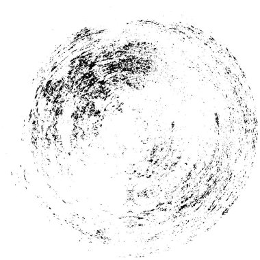 Beyaz arkaplanda soyut siyah yuvarlak şekil. vektör illüstrasyonu    