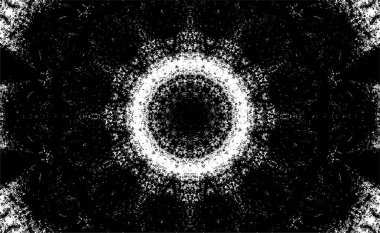 Beyaz arkaplanda soyut siyah yuvarlak şekil. vektör illüstrasyonu    