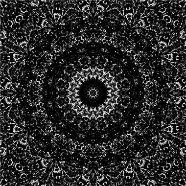 Beyaz arkaplanda soyut siyah yuvarlak şekil. vektör illüstrasyonu    