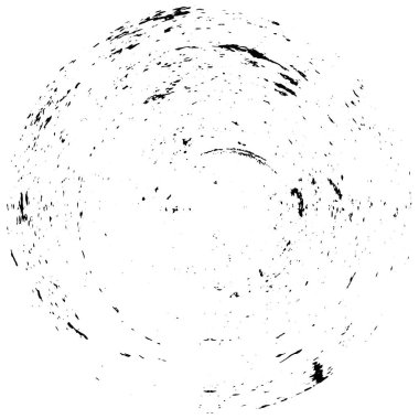 Beyaz arkaplanda soyut siyah yuvarlak şekil. vektör illüstrasyonu    