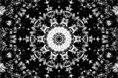 Beyaz arkaplanda soyut siyah yuvarlak şekil. vektör illüstrasyonu    