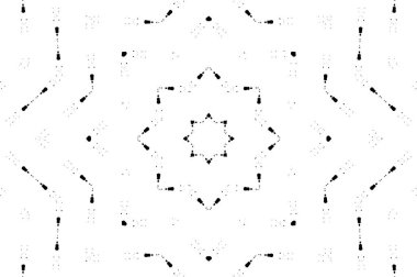 soyut yuvarlak mozaik vektör çizimi