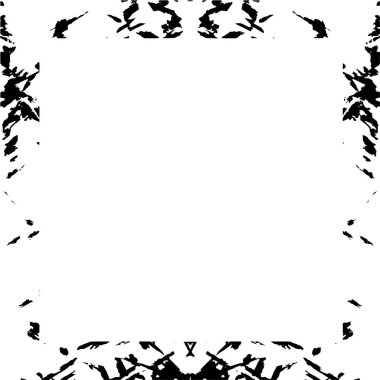 Beyaz arkaplanda soyut grunge çerçeve. Vektör tasarım şablonu.