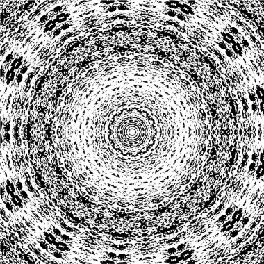 soyut yuvarlak mozaik vektör çizimi