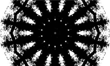 Dekoratif siyah beyaz arka plan. Mandala deseni.