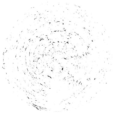 Beyaz arkaplanda soyut siyah yuvarlak şekil. vektör illüstrasyonu    