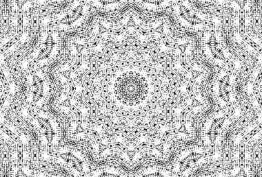 soyut yuvarlak mozaik vektör çizimi